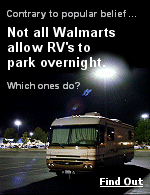 To find out which Walmarts allow overnight parking, pick a state map and select ''Walmart'' from the top menu.